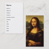Mona Lisa Visitenkarte (Vorne/Hinten)