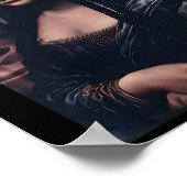 Mona Lisa von Alphaone Black Afro Queen Black Hist Poster (Ecke)