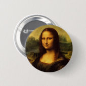 Mona Lisa von Leonardo Da Vinci Button (Vorne & Hinten)