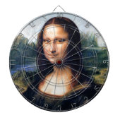 Mona Lisa von Leonardo da Vinci Dartscheibe (vorne)