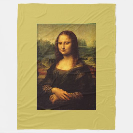 Mona Lisa von Leonardo da Vinci Fleecedecke (Vorderseite)