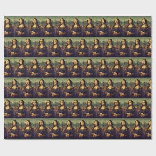 Mona Lisa von Leonardo da Vinci Geschenkpapier (Flach)