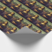 Mona Lisa von Leonardo da Vinci Geschenkpapier (Ecke)