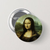 Mona Lisa von Leonardo da Vinci, Kunst der Renaiss Button (Vorne & Hinten)