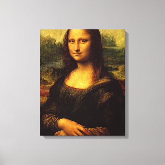 Mona Lisa von Leonardo Da Vinci Leinwanddruck (Vorderseite)