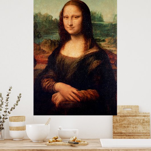 Mona Lisa von Leonardo Da Vinci - Neueste Version Poster (Küche)