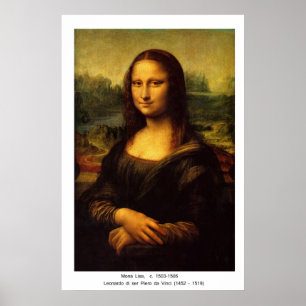 Mona Lisa von Leonardo Da Vinci Poster