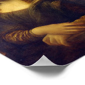 Mona Lisa von Leonardo da Vinci Poster (Ecke)