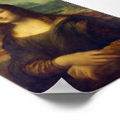 Mona Lisa von Leonardo da Vinci Poster (Ecke)