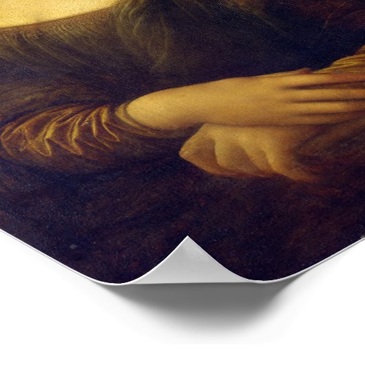 Mona Lisa von Leonardo da Vinci Poster (Ecke)
