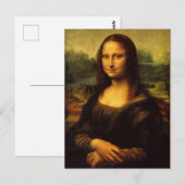 Mona Lisa von Leonardo da Vinci Postkarte (Vorne/Hinten)