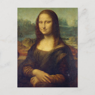 Mona Lisa von Leonardo da Vinci Postkarte
