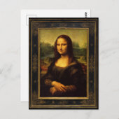 Mona Lisa von Leonardo da Vinci Postkarte (Vorne/Hinten)