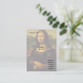 Mona Lisa von Leonardo Da Vinci Visitenkarte (Stehend Vorderseite)