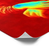 Mona Lisa Warholled Poster (Ecke)