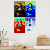 Mona Lisa Warholled Poster (Küche)