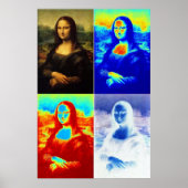 Mona Lisa Warholled Poster (Vorne)