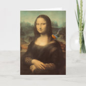Mona Lisa Weihnachtskarte Feiertagskarte (Vorderseite)