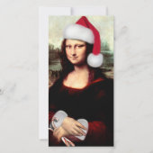 Mona Lisa Weihnachtsmannmütze Weihnachten (Vorderseite)