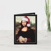 Mona Lisa Weihnachtsmannmütze Weihnachten (Vorderseite)