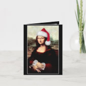 Mona Lisa Weihnachtsmannmütze Weihnachten (Vorderseite)
