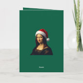 Mona Lisa Weihnachtsmannmütze Weihnachten Feiertag (Rückseite)