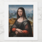 Mona Lisa Wein oder Weinkeller Weinetikett (Einzelnes Label)