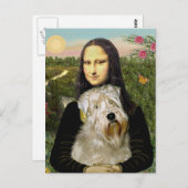 Mona Lisa - Wheaten Terrier 1 Postkarte (Vorne/Hinten)