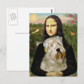 Mona Lisa - Wheaten Terrier 1 Postkarte (Vorne/Hinten)