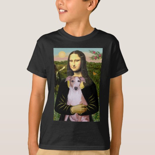 Mona Lisa - Whippet (#7 hellrot) T-Shirt (Vorderseite)