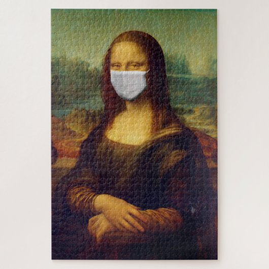 Mona Lisa with Respirator Mask Puzzle (Vertikal)