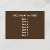 Mona Lisa wünscht frohe Weihnachten Visitenkarte (Rückseite)