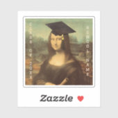 Mona Lisas Abschluss Day Aufkleber (Blatt)