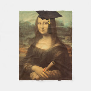 Mona Lisas Abschluss Day Fleecedecke