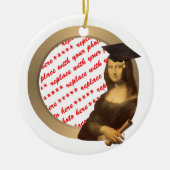 Mona Lisas Abschluss Day Foto Keramik Ornament (Vorne)