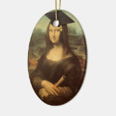 Mona Lisas Abschluss Day Keramik Ornament (Links)