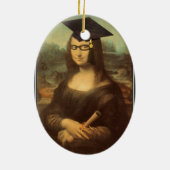 Mona Lisas Abschluss Day Keramikornament (Hinten)