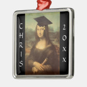 Mona Lisas Abschluss Day Ornament Aus Metall (Links)