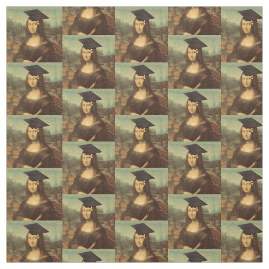 Mona Lisas Abschluss Day Stoff (Muster)