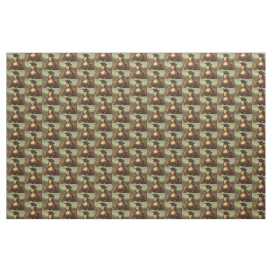 Mona Lisas Abschluss Day Stoff (Fat Quarter (45,7 x 55,9 cm))