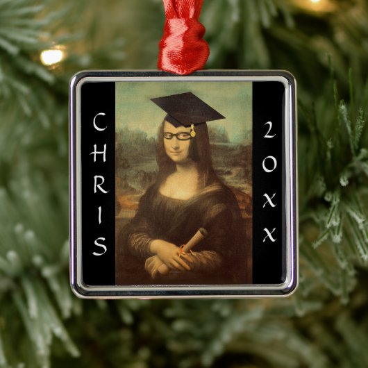 Mona Lisas Abschluss Ornament Aus Metall (Baum)