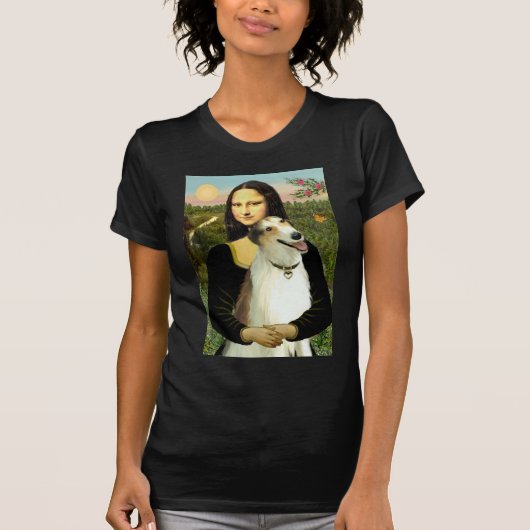 Mona Lisas Borzoi T-Shirt (Vorderseite)