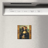 Mona Lisa's Dog - Golda Lisa - Berühmtes Portrait Magnet (In Situ (Geschirrspüler))