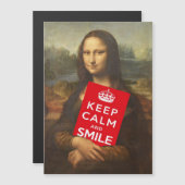 Mona Lisas kluge Worte Magnetkarte (Vorne/Hinten)