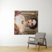 Mona Lisa's sister Wandteppich (Beispiel (Horizontal))