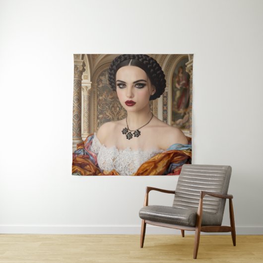 Mona Lisa's sister Wandteppich (Beispiel)