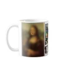 Mona Lisas Smile Souvenir Fun Collage Tasse