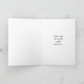 Mona Lisas Smile Souvenir geklappte Grußkarte Karte (Innenseite)