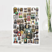 Mona Lisas Smile Souvenir geklappte Grußkarte Karte (Rückseite)