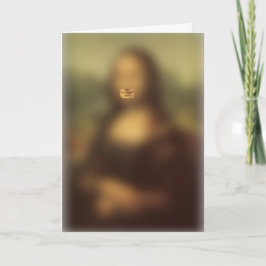 Mona Lisas Smile Souvenir geklappte Grußkarte Karte